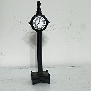 Dept‎ 56 Town Clock 51101 (1) Black Metal Christmas Village 3.25"